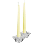 Hyoola 12" Ivory Dripless European Made Taper Candles, Unscented Paraffin Wax with Cotton Wicks, 12-Pack - SJB-DIAMOND ELITES