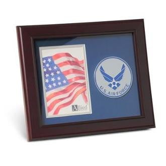 US Air Force Medallion Portrait Picture 4 inch x 6 inch Large Aim High Air Force Medallion The Military Gift Store