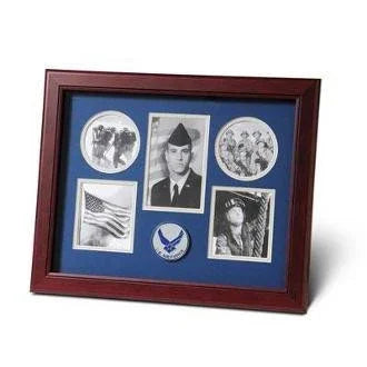 5 Picture Collage Aim High Air Force Medallion Frame. The Military Gift Store