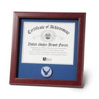 Air Force Medallion Certificate Frame 8 by 10 The Military Gift Store