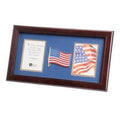 American Flag Medallion Patriotic Double Picture Frame The Military Gift Store