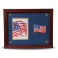 American Flag Medallion 5 by 7 Picture Frame with Stars. The Military Gift Store
