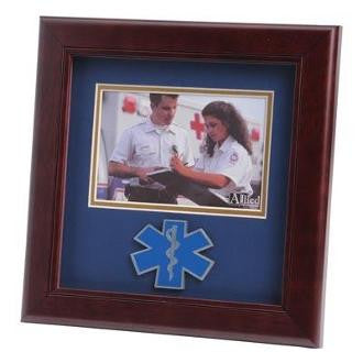 EMS Medallion Landscape Picture Frame is designed to hold a 4x6 The Military Gift Store