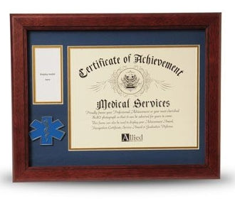EMS Frame 8x10 EMS Medallion,Certificate,Medal Frame. The Military Gift Store