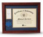 EMS Frame 8x10 EMS Medallion,Certificate,Medal Frame. The Military Gift Store