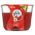 Glade 3 Wick Candle - Grapefruit Joyful Citrus - 6.8oz - SJB-DIAMOND ELITES