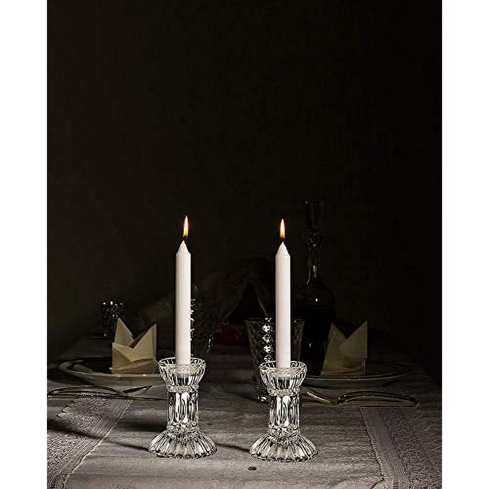 Ohr Candles, 3 Hour Shabbat, Emergency, and Prayer Unscented Taper Candles - White (72 Pack) - SJB-DIAMOND ELITES