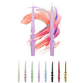 FCMSHAMD Dripless Taper Candles 10 inch Purple Handmade Candle Sticks Unscented Candles, Pack of 2 - SJB-DIAMOND ELITES