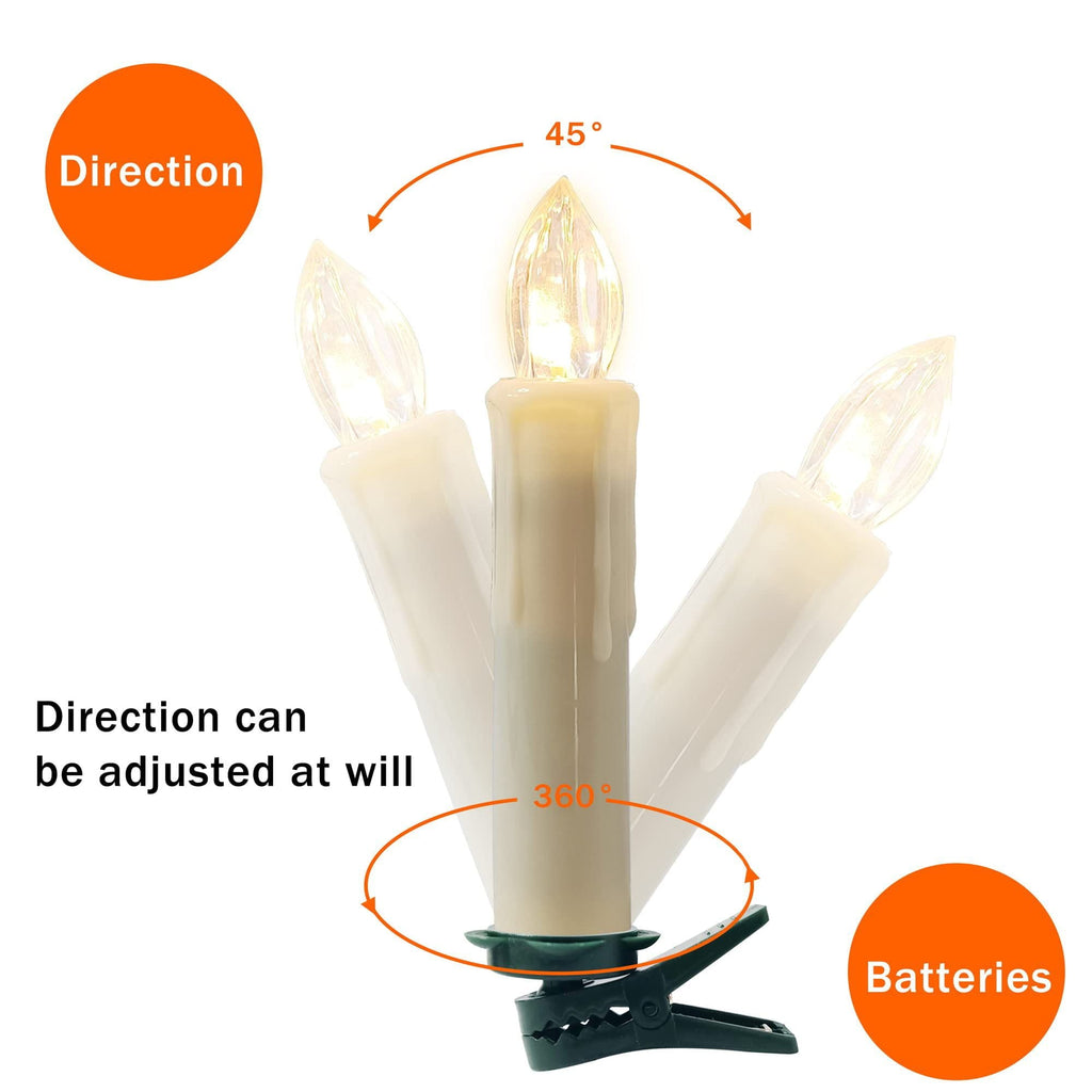 FCMSHAMD 4 inch Lvory Flameless Battery Operated Candles with Remote for Birthday Christmas Tree Decoration Pack of 10 - SJB-DIAMOND ELITES