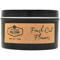 Nika's Home Fresh Cut Flowers 7oz Black Tin Soy Candle - Strong Scented and Long Lasting - SJB-DIAMOND ELITES