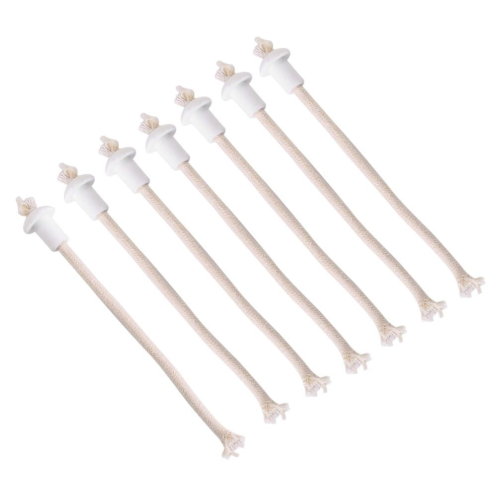 FAGINEY Oil Wick,7Pcs Ceramic Holders Torch Wine Bottle Oil Candle Lamp Fiber Glass Heat-Resistant Kerosene Wick, Lamp Wicks - SJB-DIAMOND ELITES