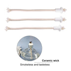 FAGINEY Oil Wick,7Pcs Ceramic Holders Torch Wine Bottle Oil Candle Lamp Fiber Glass Heat-Resistant Kerosene Wick, Lamp Wicks - SJB-DIAMOND ELITES