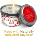 Magnificent 101 Long Lasting Pure Love Aromatherapy Candle | 6 Oz - 35 Hour Burn Time | Made of Soy Wax Candle with Florals & Oils for True Love Attraction, Purification & Manifestation - SJB-DIAMOND ELITES