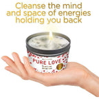 Magnificent 101 Long Lasting Pure Love Aromatherapy Candle | 6 Oz - 35 Hour Burn Time | Made of Soy Wax Candle with Florals & Oils for True Love Attraction, Purification & Manifestation - SJB-DIAMOND ELITES
