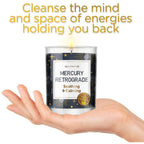 Magnificent 101 Set of 3 Long-Lasting Mercury Retrograde Aromatherapy Candles 10.5 Oz - 42-Hour Burn 100% Soy Wax, Herbs Ideal for Meditation, Energy Cleansing & Manifestation - SJB-DIAMOND ELITES