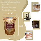 Scented Lavender Soy Wax Jar Candle with Wooden Wick - 8.4oz, Burns for 50 Hours - SJB-DIAMOND ELITES