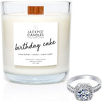 Jackpot Candles Birthday Cake Candle with Ring Inside (Surprise Jewelry Valued at $15 to $5,000) Ring Size 9 - SJB-DIAMOND ELITES