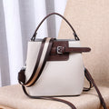 Genuine leather crossbody bucket bag all-match shoulder bag - SJB-DIAMOND ELITES