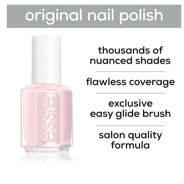 Essie Salon Quality 8 Free Vegan Nail Polish, Watermelon, 0.46 Fl Oz Bottle
