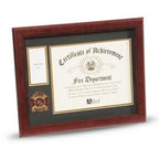 Firefighter Medallion Certificate and Medal Frame. The Military Gift Store
