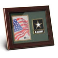 Army Medallion Portrait Picture Frame, Army Picture Frame - Mahogany The Military Gift Store
