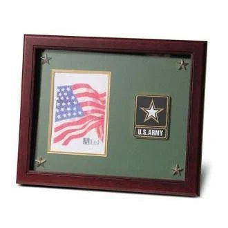 Go Army Medallion Picture Frame with Stars The Military Gift Store