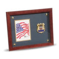 Police Department Medallion Picture Frame with Stars The Military Gift Store