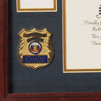 Police Department Medallion Certificate and Medal Frame. The Military Gift Store