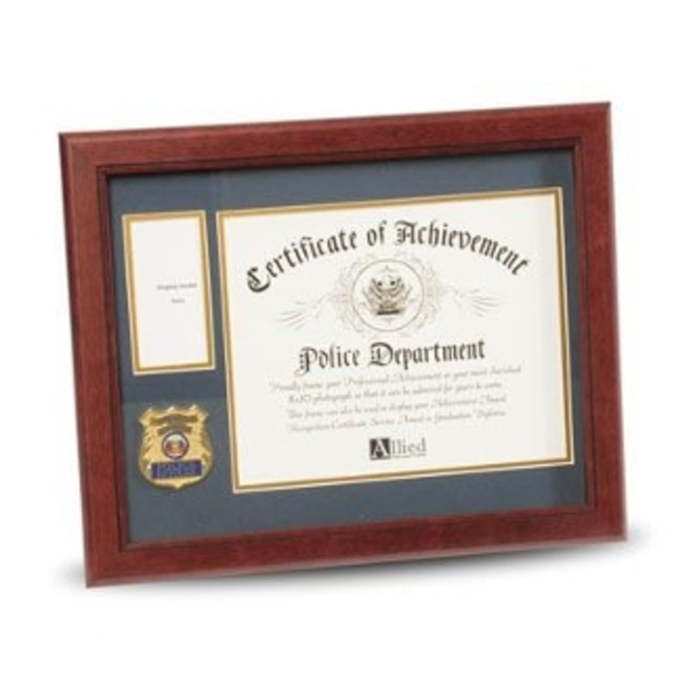 Police Department Medallion Certificate and Medal Frame. The Military Gift Store