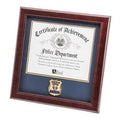 Police Department Medallion Certificate Frame The Military Gift Store