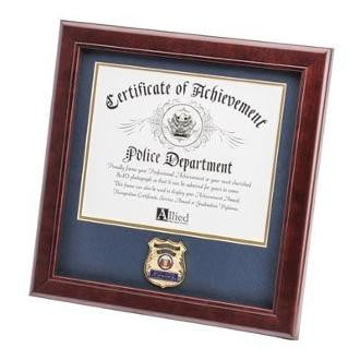 Police Department Medallion Certificate Frame The Military Gift Store