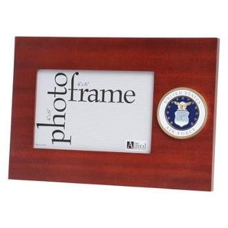U.S. Air Force Medallion Desktop Picture Frame 6.5-Inches by 9.5-Inches The Military Gift Store