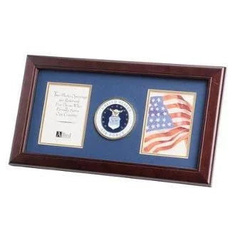 U.S. Air Force Medallion Double Picture Frame The Military Gift Store