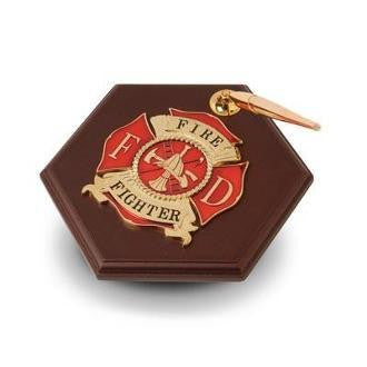 Firefighter Medallion Pen Holder The Military Gift Store