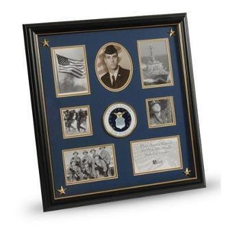 U.S. Air Force Medallion 7 Picture Collage Frame with Stars The Military Gift Store