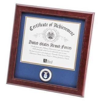 U.S. Air Force Medallion Certificate Frame The Military Gift Store