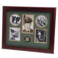 U.S. Army Medallion 5 Picture Collage Frame Mahogany Colored Frame Molding The Military Gift Store