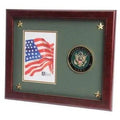U.S. Army Medallion Picture Frame with Stars The Military Gift Store