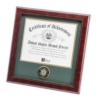 U.S. Army Medallion Certificate Frame The Military Gift Store