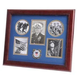 U.S. Coast Guard Medallion 5 Picture Collage Frame The Military Gift Store