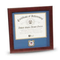 US Coast Guard Medallion 8 Inch by 10 Inch Certificate Frame Easel and Wall Mounting The Military Gift Store