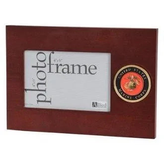 U.S. Marine Corps Medallion Desktop Picture Frame The Military Gift Store