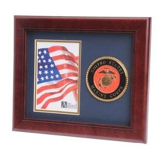 U.S. Marine Corps Medallion Portrait Picture Frame 8-Inches by 10-Inches The Military Gift Store