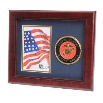 U.S. Marine Corps Medallion Portrait Picture Frame The Military Gift Store