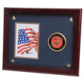 U.S. Marine Corps Medallion Picture Frame with Stars 13-Inches by 16-Inches The Military Gift Store