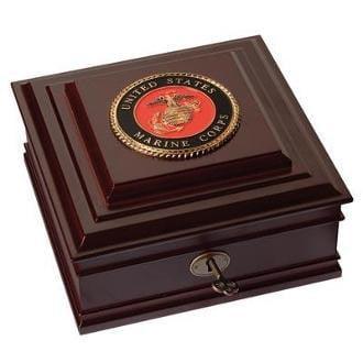 U.S. Marine Corps Medallion Desktop Box The Military Gift Store