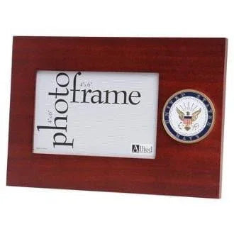 U.S. Navy Medallion Desktop Picture Frame The Military Gift Store