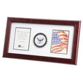 U.S. Navy Medallion Double Picture Frame The Military Gift Store