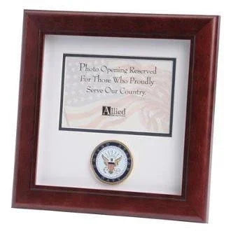 U.S. Navy Medallion Landscape Picture Frame. The Military Gift Store