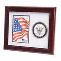 U.S. Navy Medallion Portrait Picture Frame Hand Made By Veterans The Military Gift Store